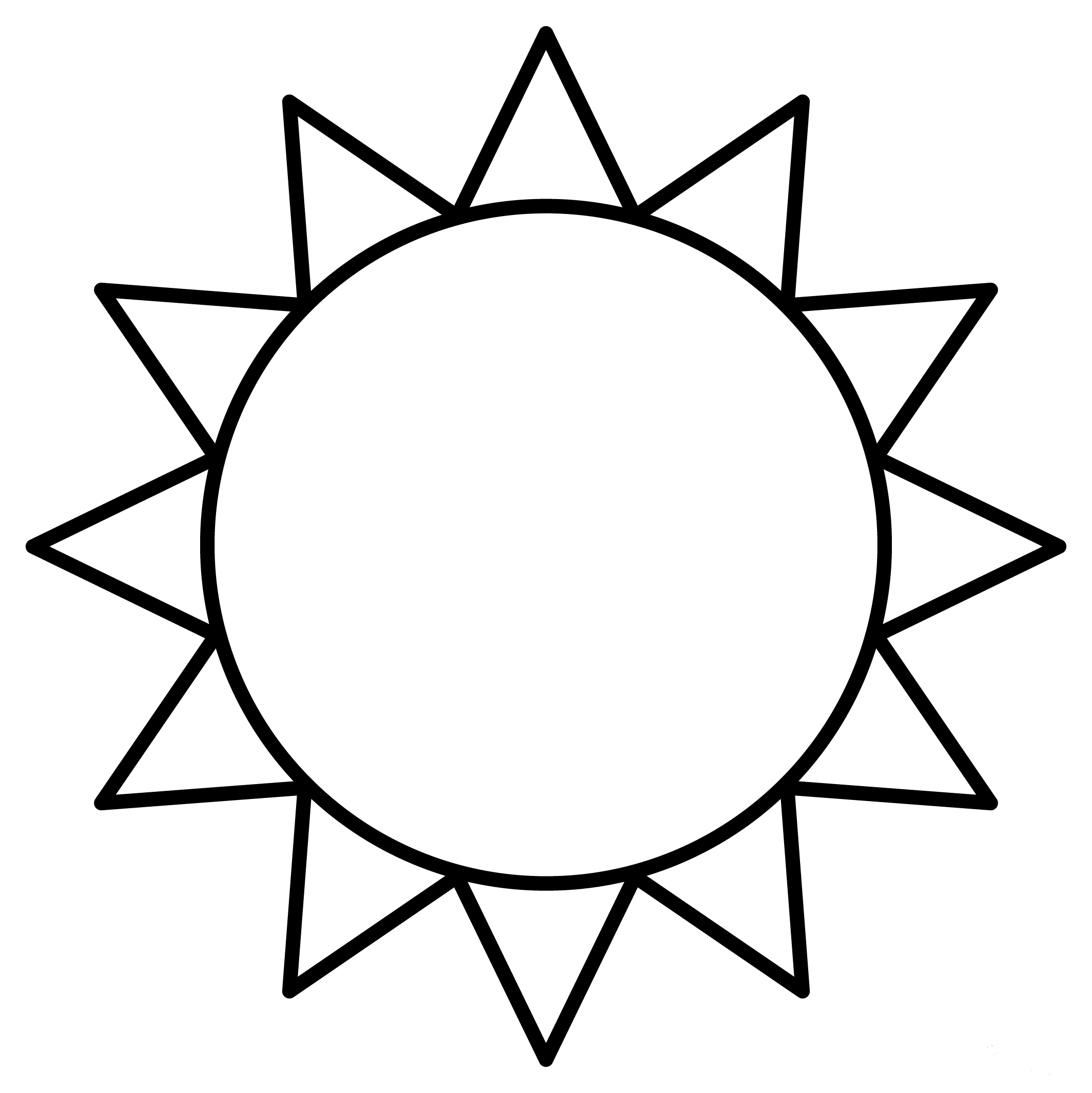 Sun Emoji coloring page - ColouringPages