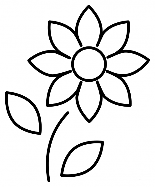 Sunflower Emoji coloring page image
