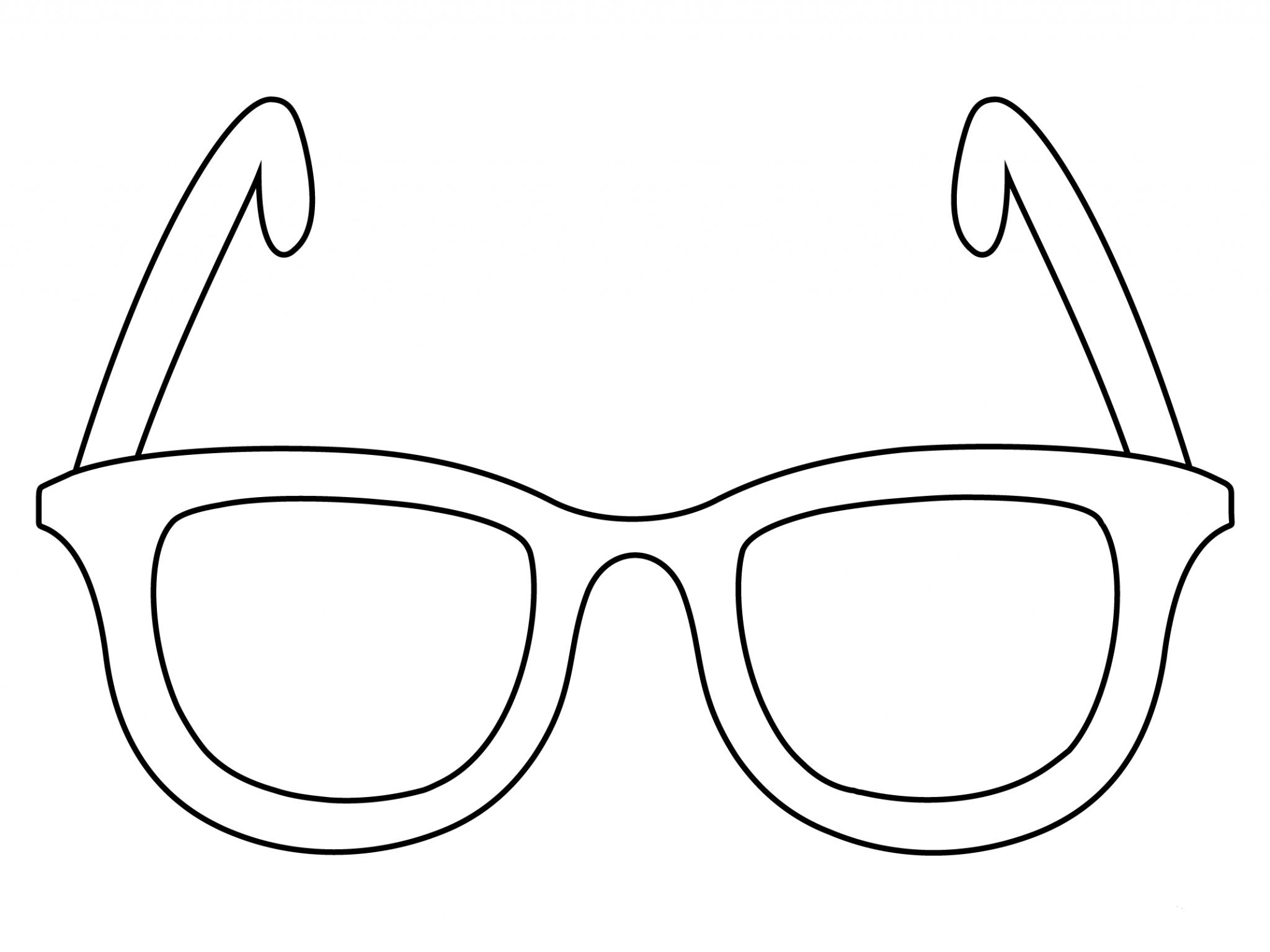 Sunglasses coloring page - ColouringPages