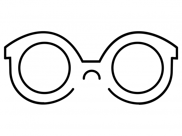 Sunglasses Emoji coloring page image