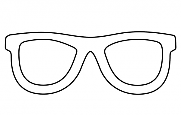 Sunglasses Emoji coloring page image