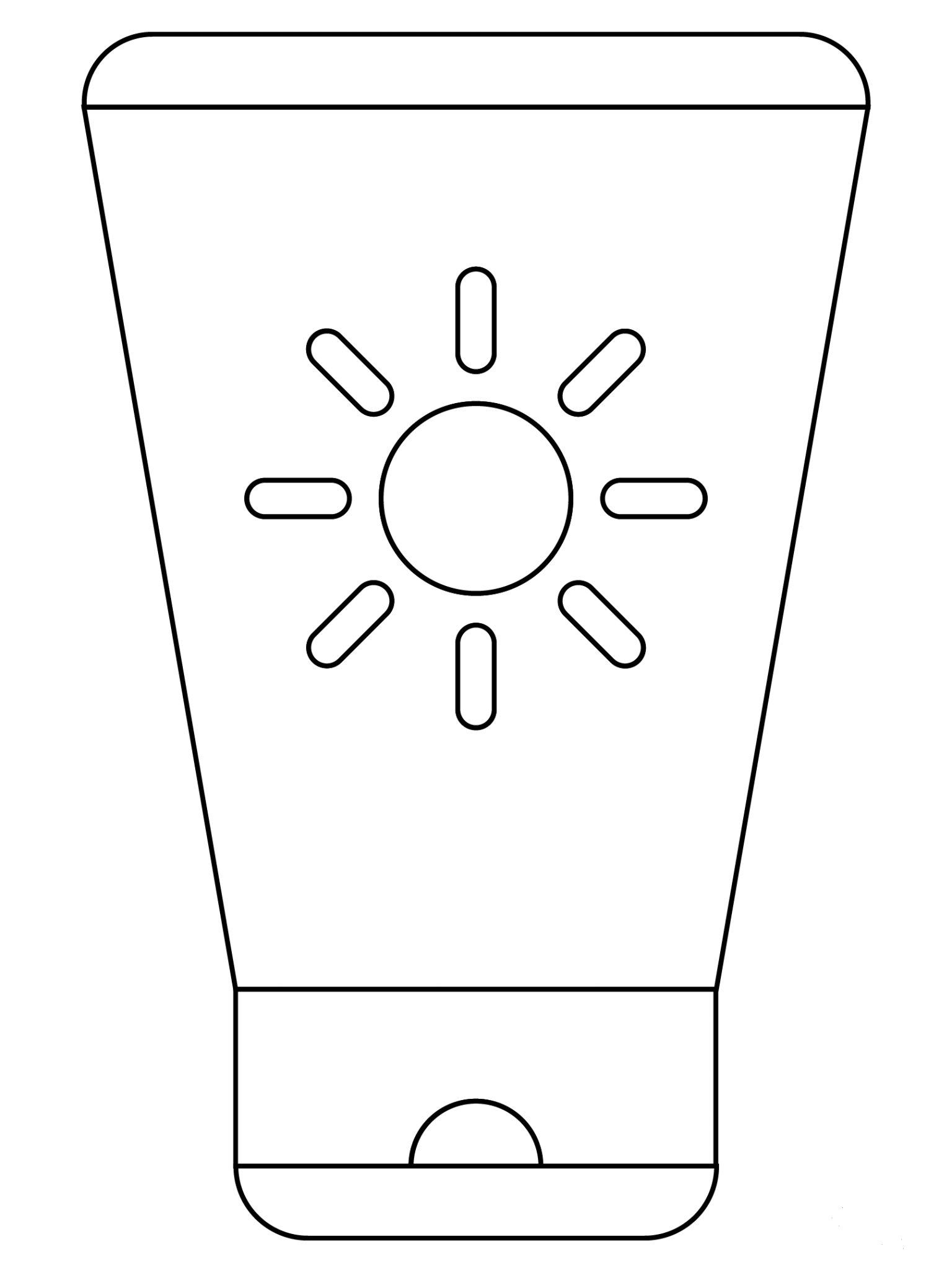 Sunscreen Coloring Page ColouringPages