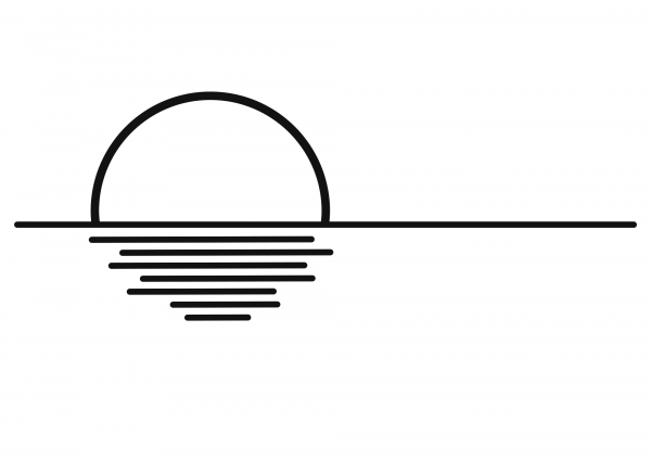 Sunset coloring page image