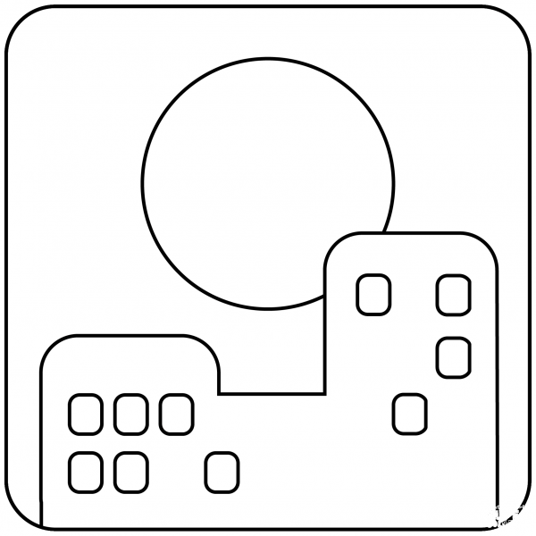 Sunset Emoji coloring page image