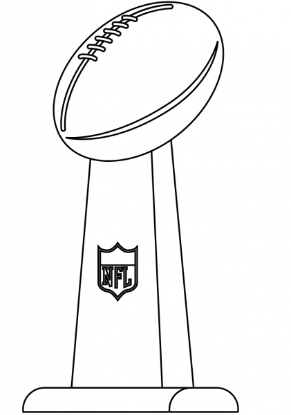 Super Bowl coloring page image