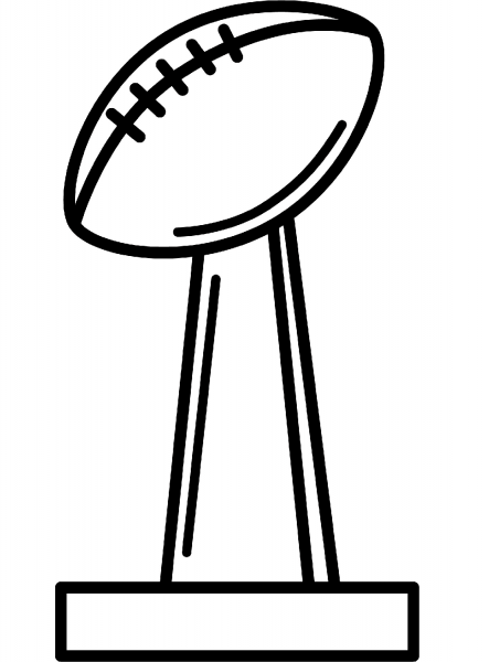 Super Bowl coloring page image