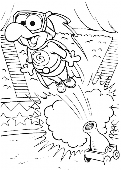 Super Gonzo coloring page image