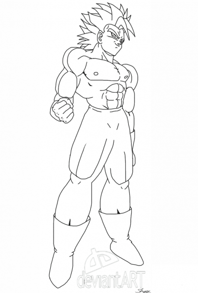 Super Saiyan 2 coloring page image