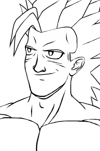 Super Saiyan coloring page image