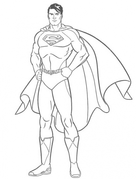 Superman  coloring page image