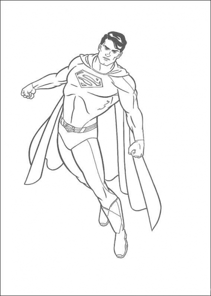 Superman   coloring page image