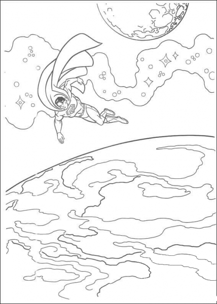 Superman Will Save The World  coloring page image