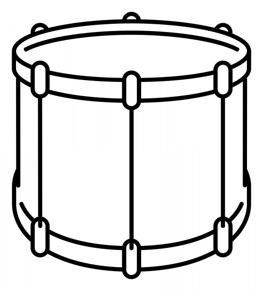 Surdo Outline coloring page image