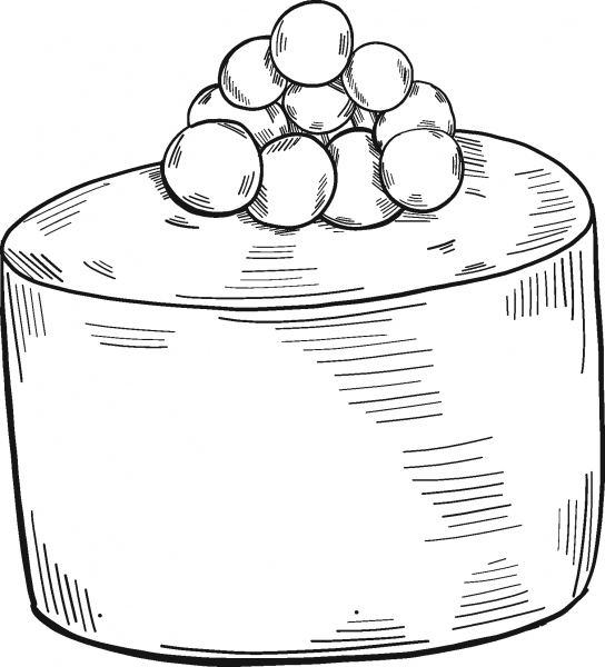 Sushi coloring page image