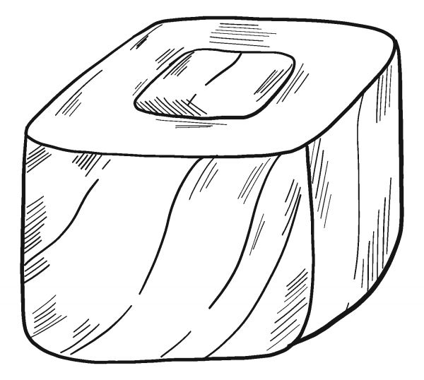 Sushi coloring page image