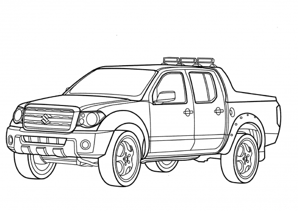 Suzuki Equator RMZ 4  coloring page image