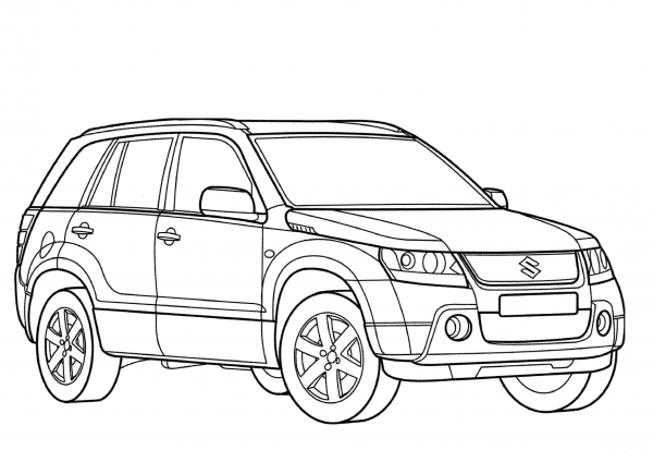 Suzuki Grand Vitara  coloring page image