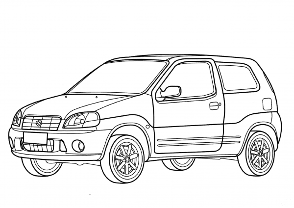 Suzuki Ignis  coloring page image