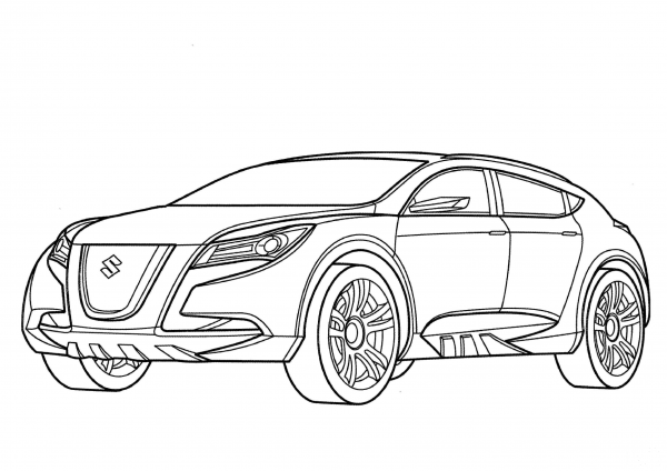 Suzuki Kizashi  coloring page image