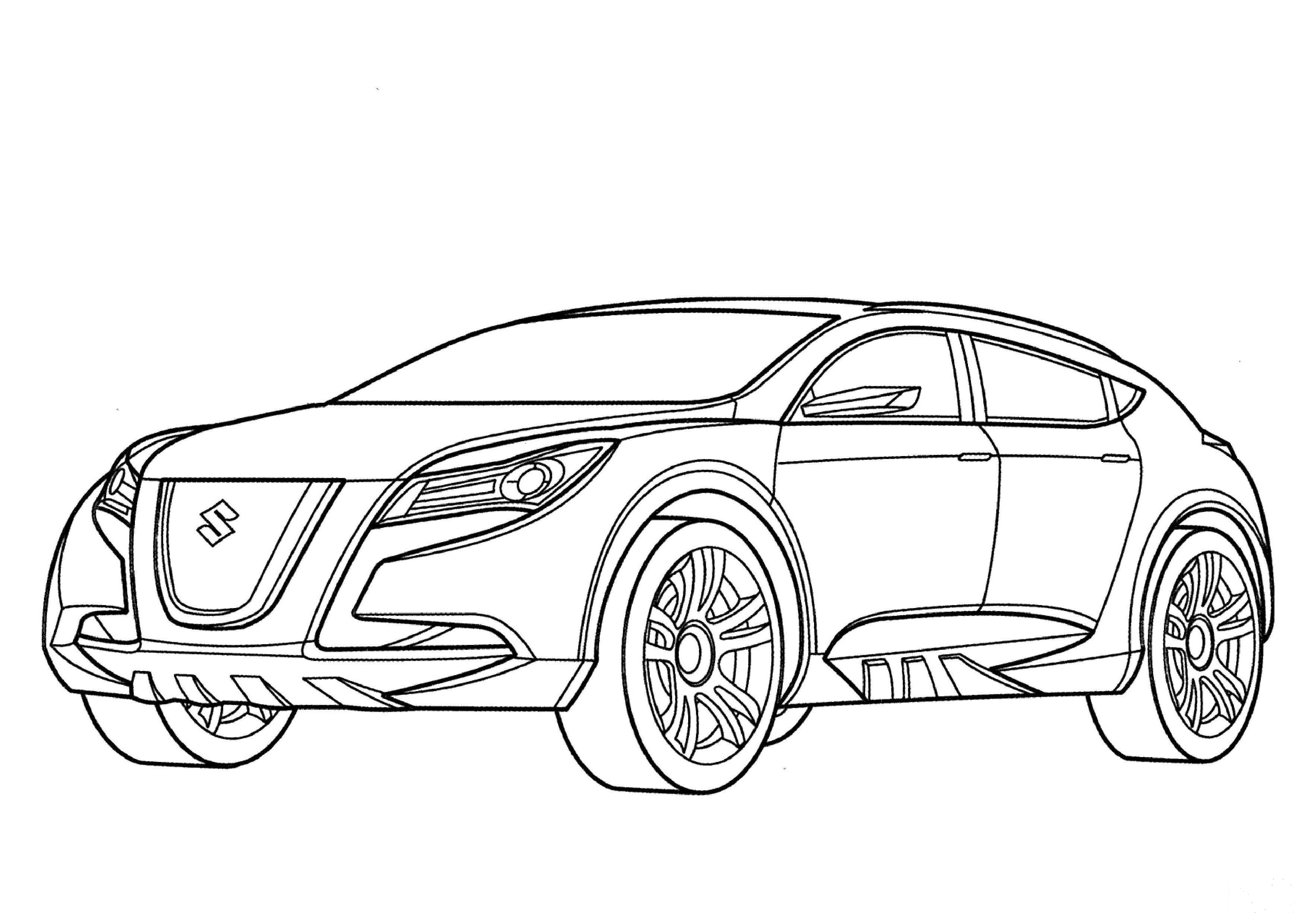 Suzuki Kizashi coloring page - ColouringPages