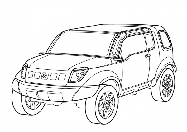 Suzuki Landbreeze  coloring page image