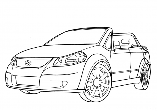 Suzuki Makai  coloring page image