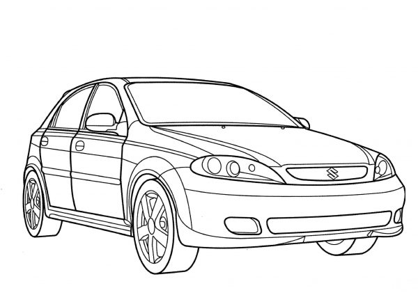 Suzuki Reno  coloring page image