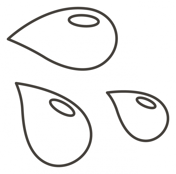 Sweat Droplets coloring page image