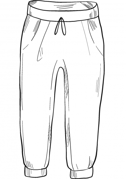 Sweats coloring page image