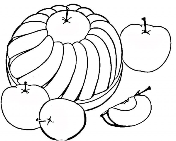 Sweet Apple Pie coloring page image