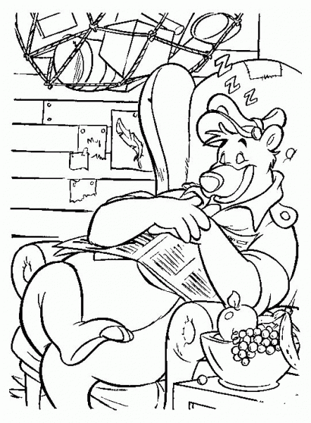 Sweet Dreams To Baloo  coloring page image