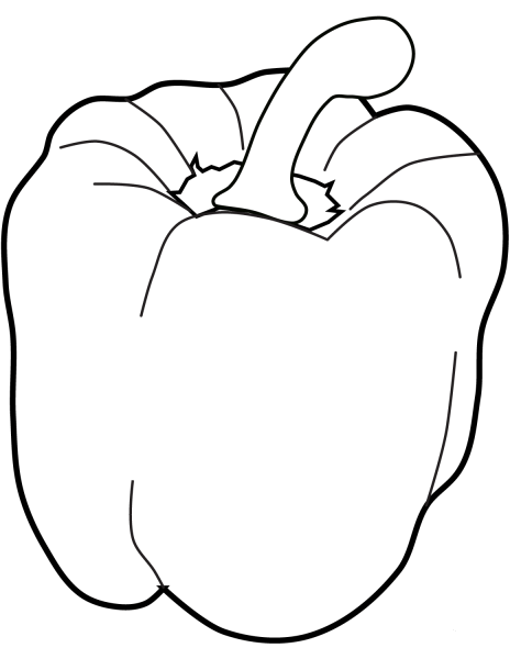 Sweet Pepper coloring page image