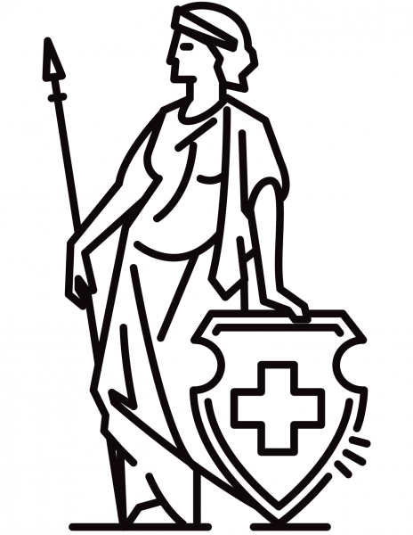 Swiss Helvetia coloring page image