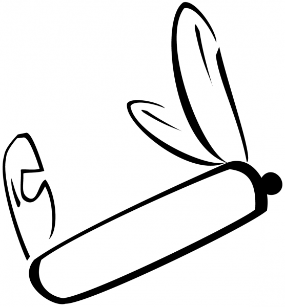 Swiss Knife coloring page image