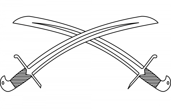 Swords coloring page image