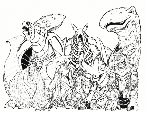 Synthesix Team coloring page image