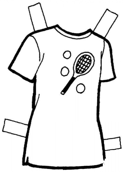 T-Shirt  coloring page image