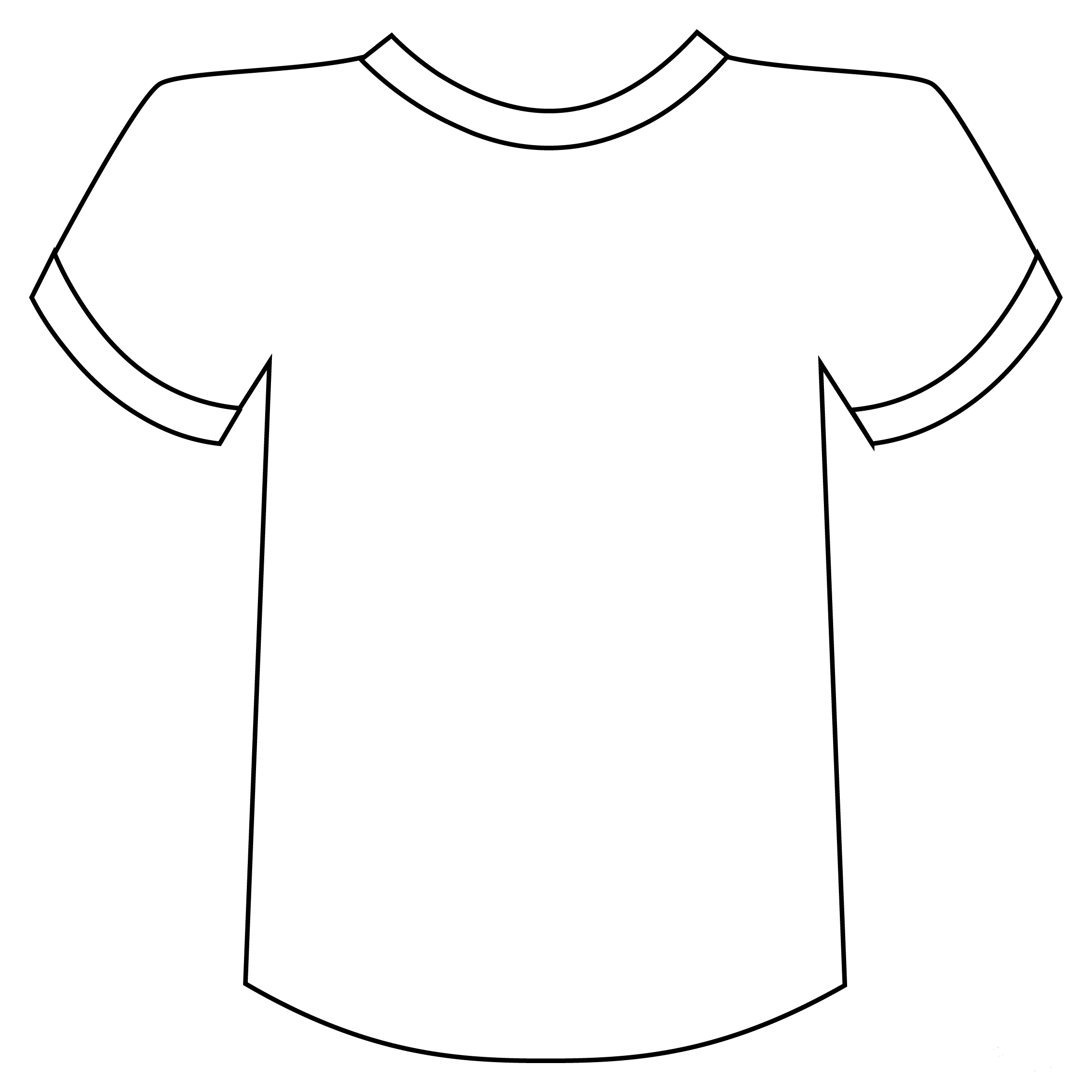 T-Shirt coloring page - ColouringPages