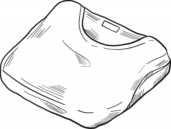 T-Shirt coloring page image