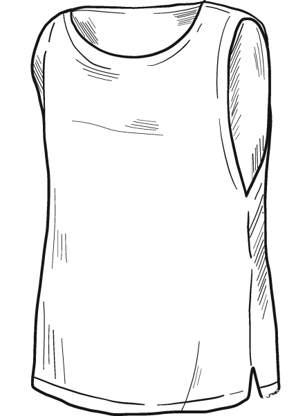 T-Shirt coloring page image