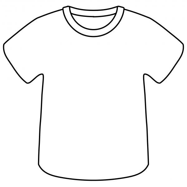 T-Shirt Emoji coloring page image