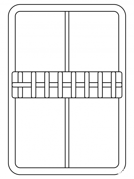 Table Tennis Table coloring page image