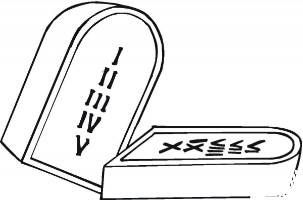 Tablets of Testimony coloring page image