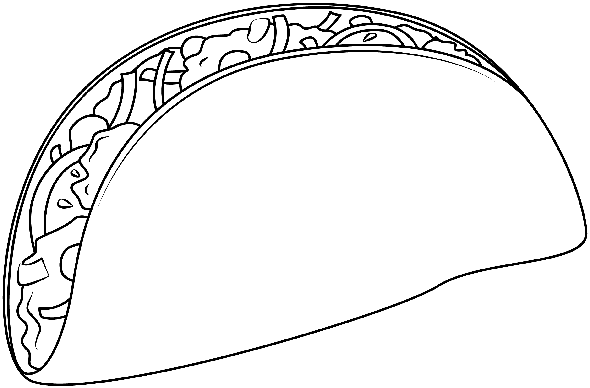 Taco coloring page - ColouringPages