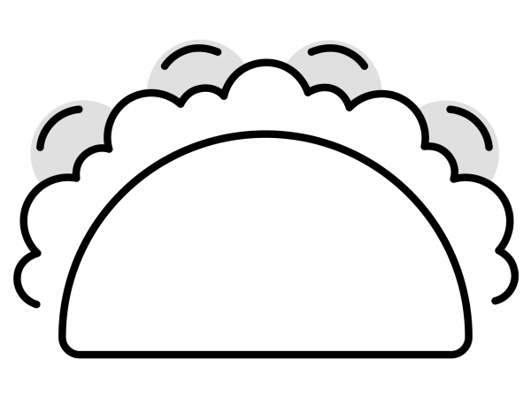 Taco Emoji coloring page image