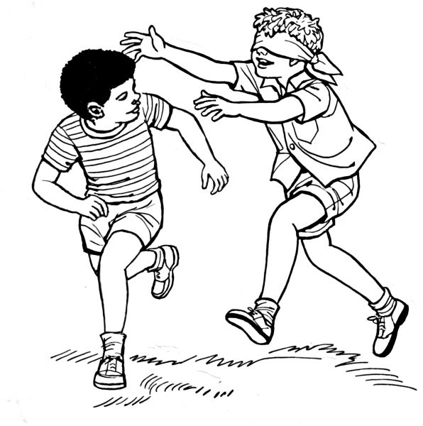 Tag Game coloring page image
