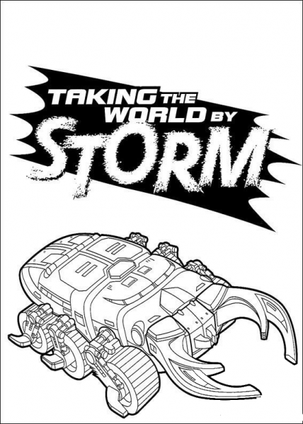 Taking the world by Storm  coloring page image
