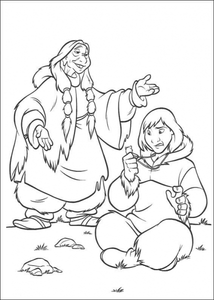 Tanana is a tribal shaman of Kenai’s tribe coloring page image