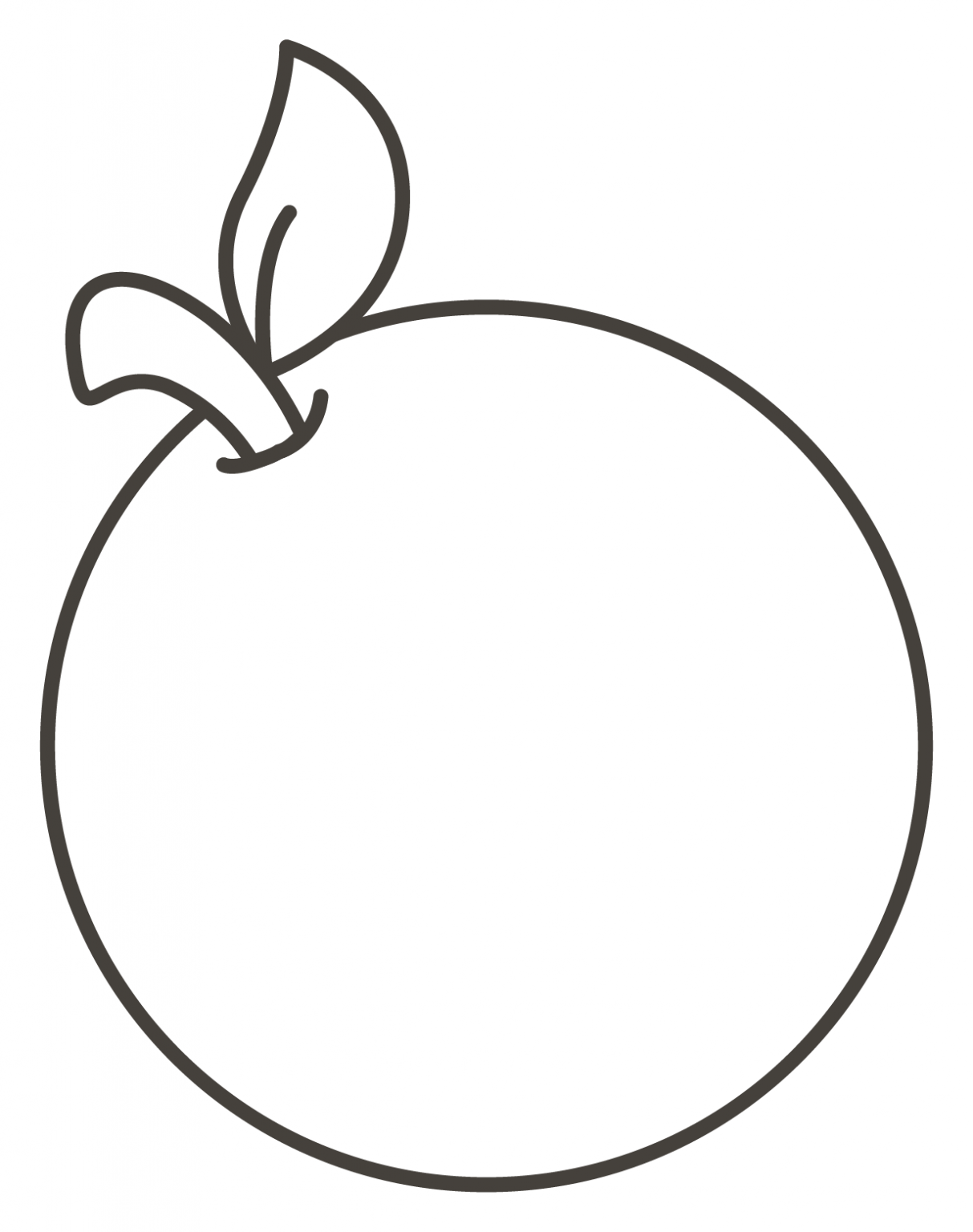Tangerine coloring page - ColouringPages