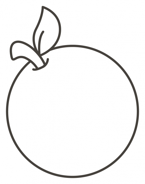 Tangerine coloring page image
